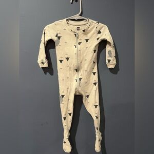 Tea collection sheep pajamas one piece gray 9-12 months cotton
